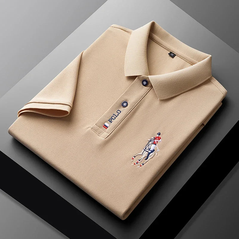 Embroidered Short Sleeve POLO Shirt