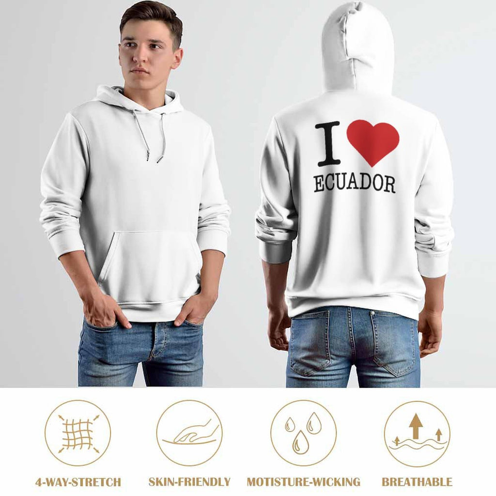 I Love Ecuador Hoodie (White)