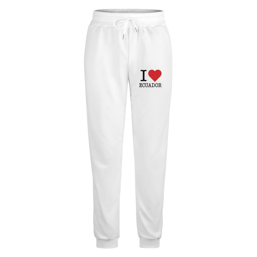 I Love Ecuador Sweatpants (White)