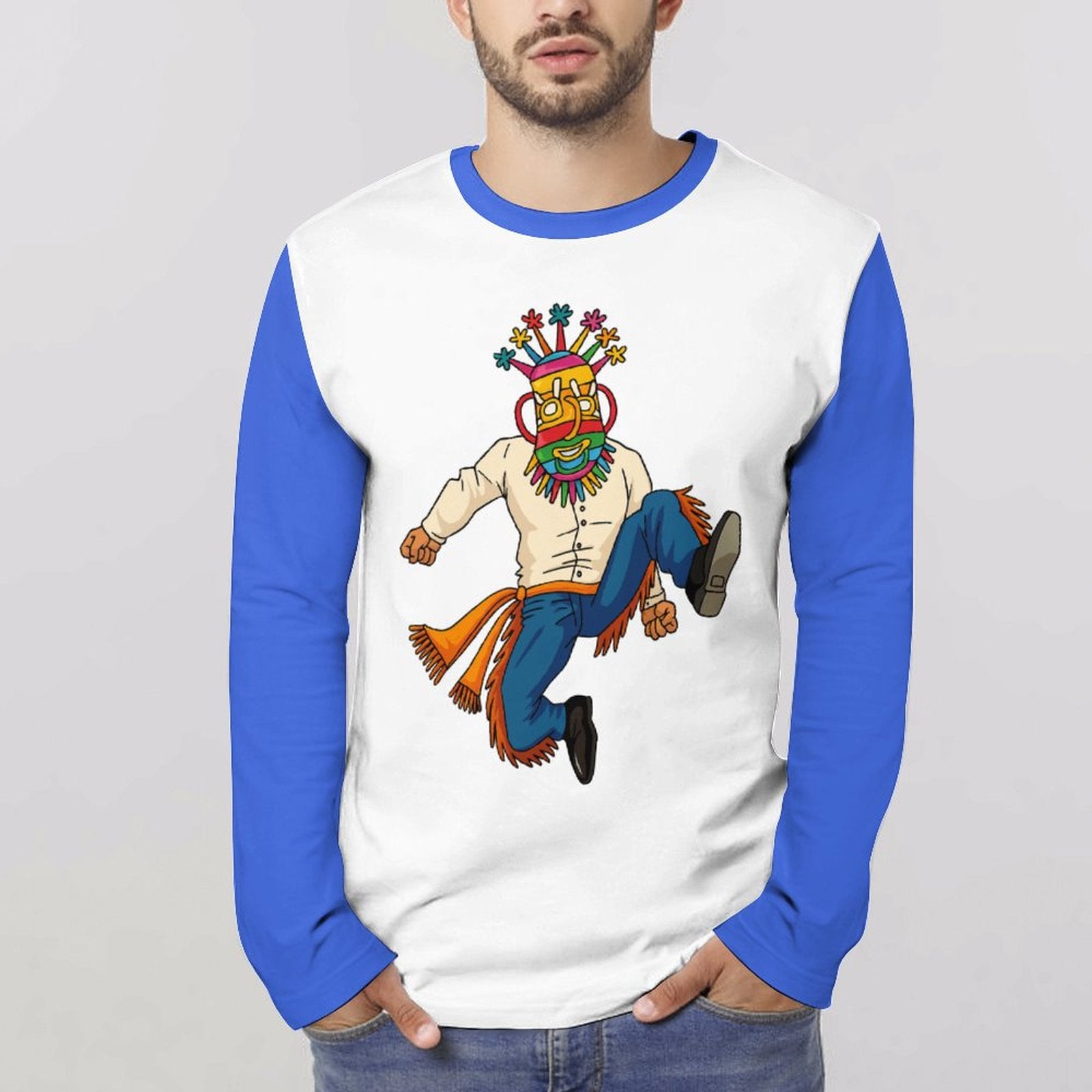 Diablo Huma Long Sleeve (Blue & White)