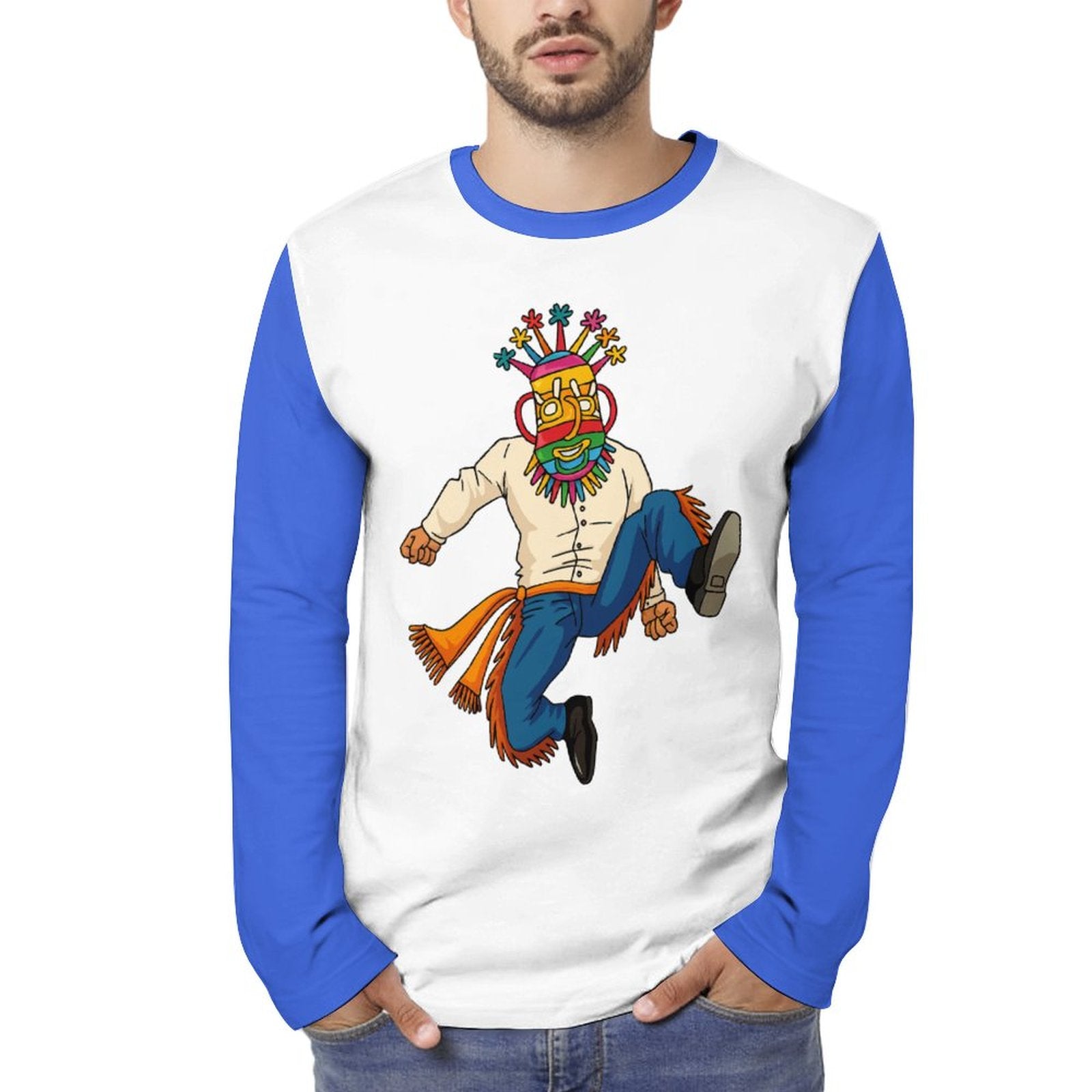 Diablo Huma Long Sleeve (Blue & White)