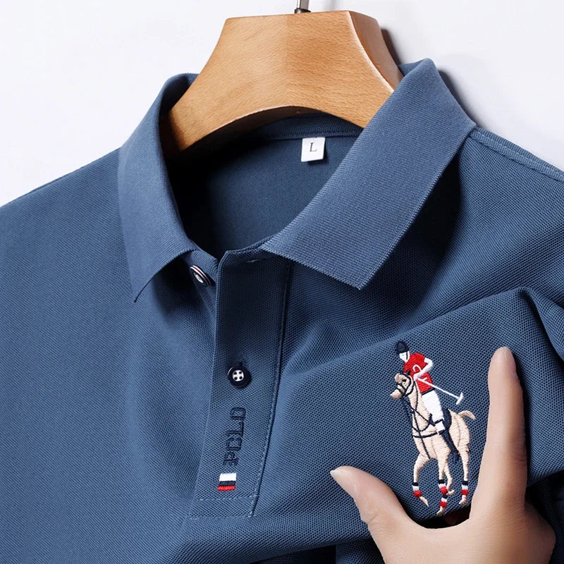 Embroidered Short Sleeve POLO Shirt