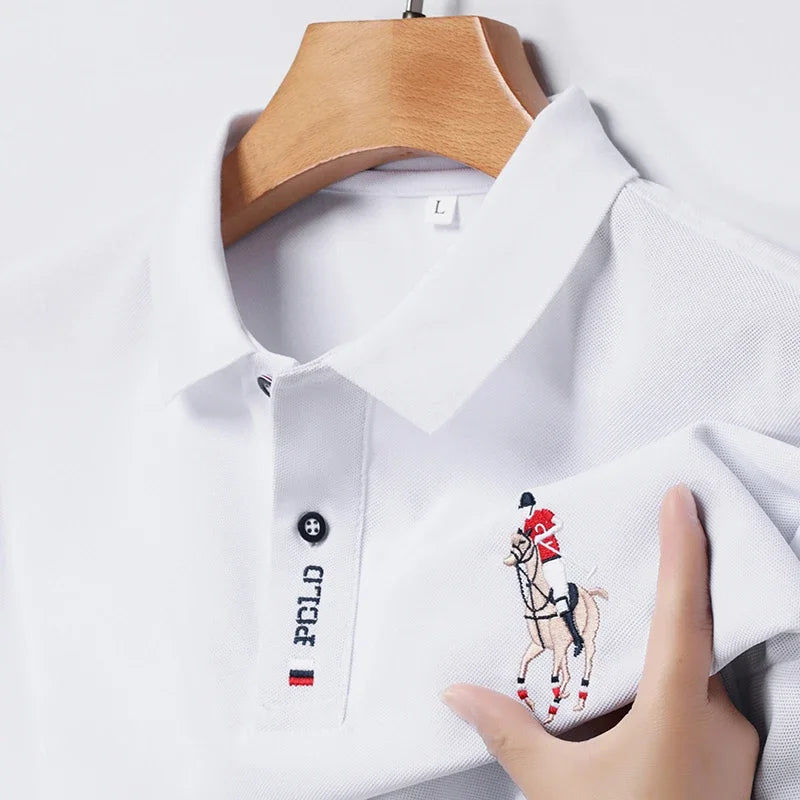 Embroidered Short Sleeve POLO Shirt