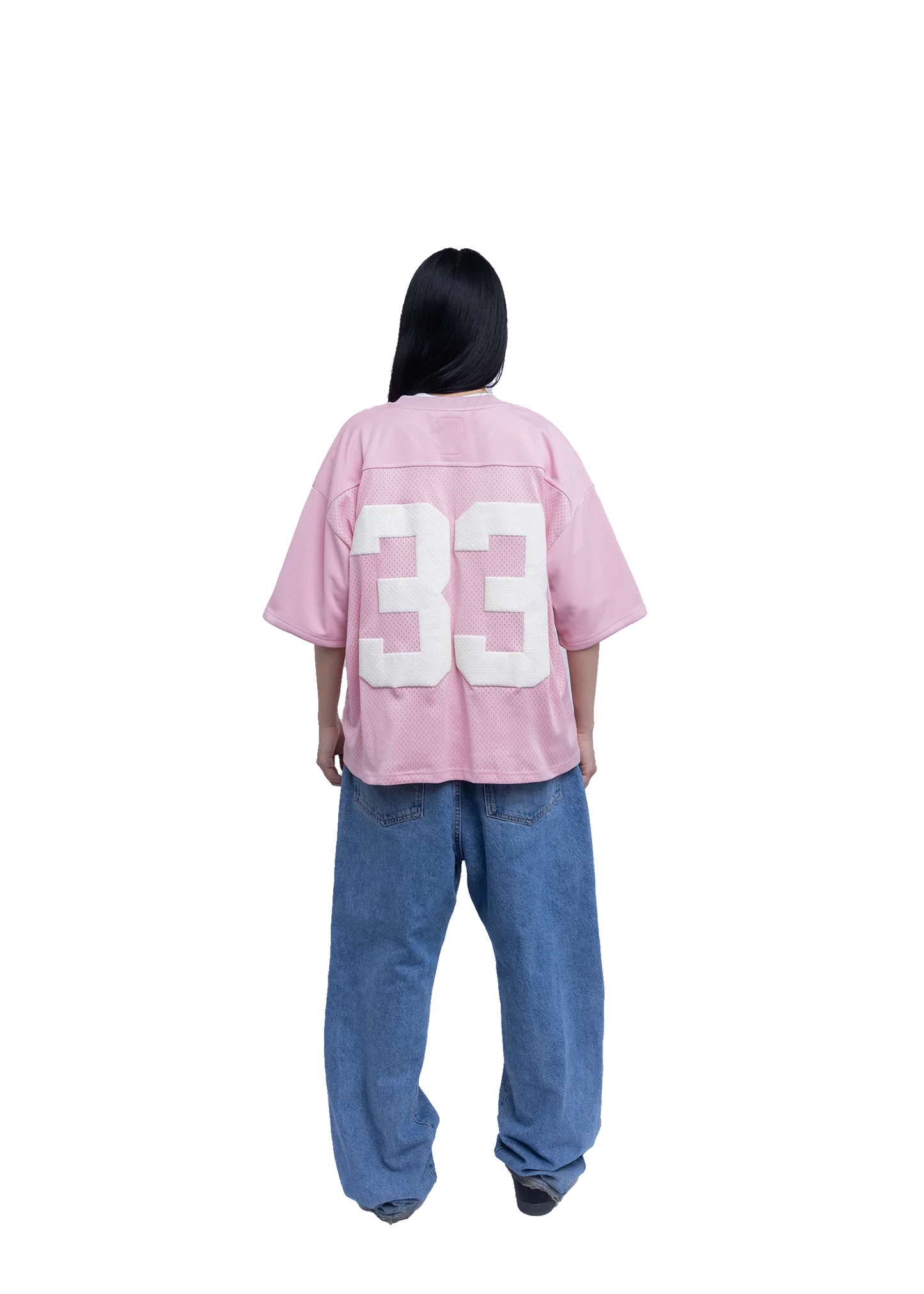 Oversized Mesh Sports Jersey T Shirt