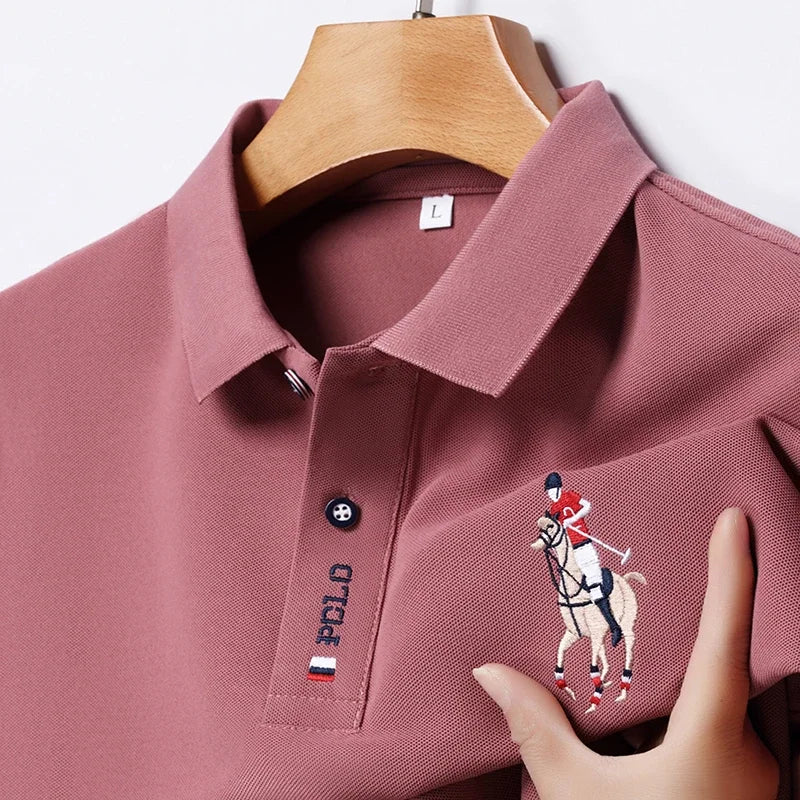 Embroidered Short Sleeve POLO Shirt