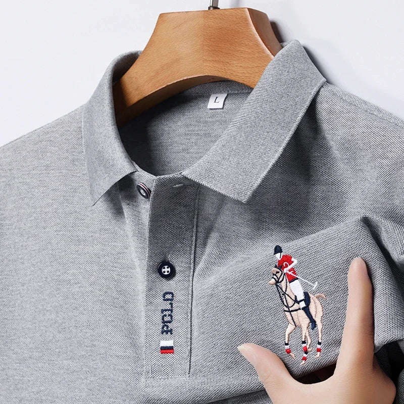 Embroidered Short Sleeve POLO Shirt