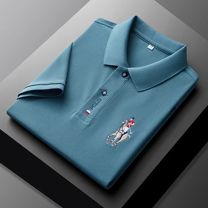 Embroidered Short Sleeve POLO Shirt