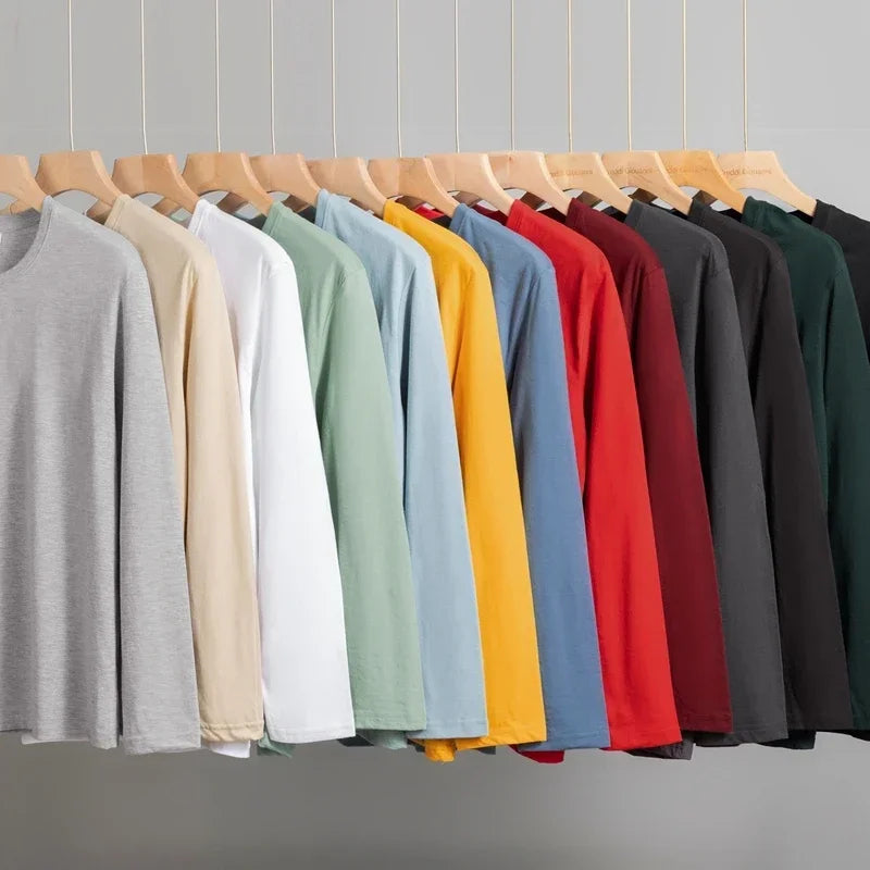 Solid Color Long Sleeve T-Shirt