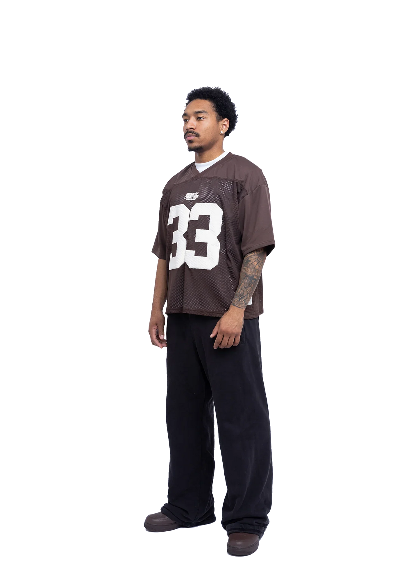 Oversized Mesh Sports Jersey T Shirt