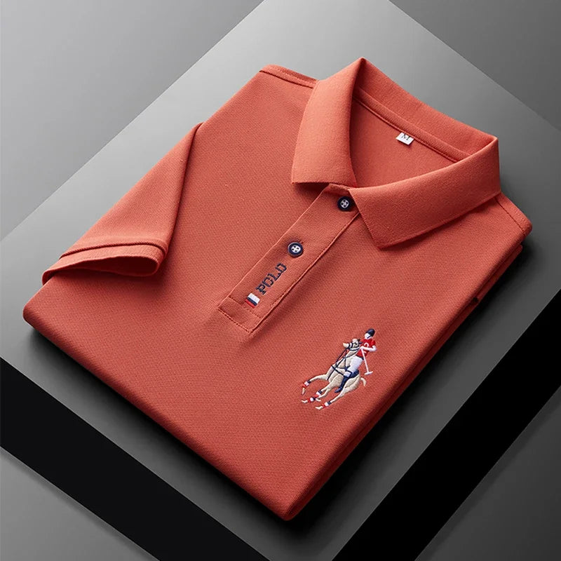 Embroidered Short Sleeve POLO Shirt