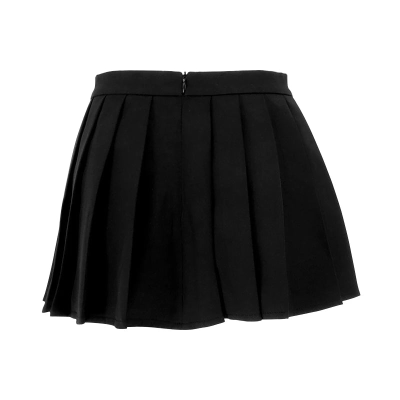 Pleated Mini Skirt