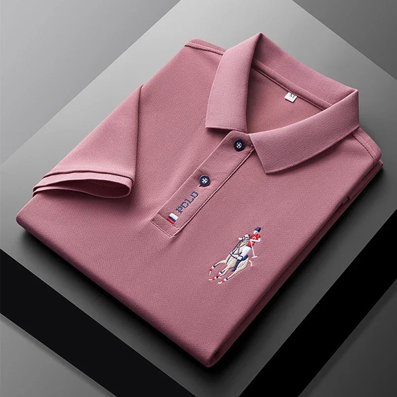 Embroidered Short Sleeve POLO Shirt