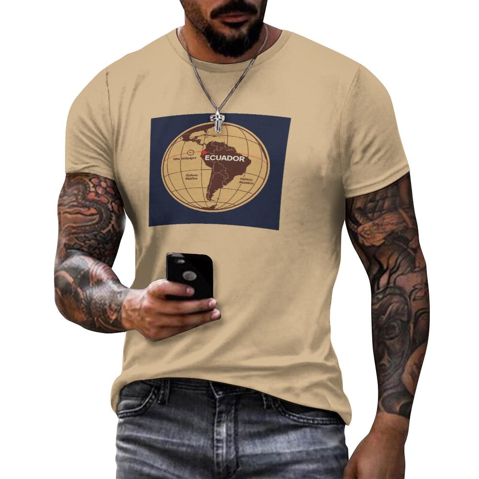 Ecuador: Heart of the World T-Shirt (Tan)