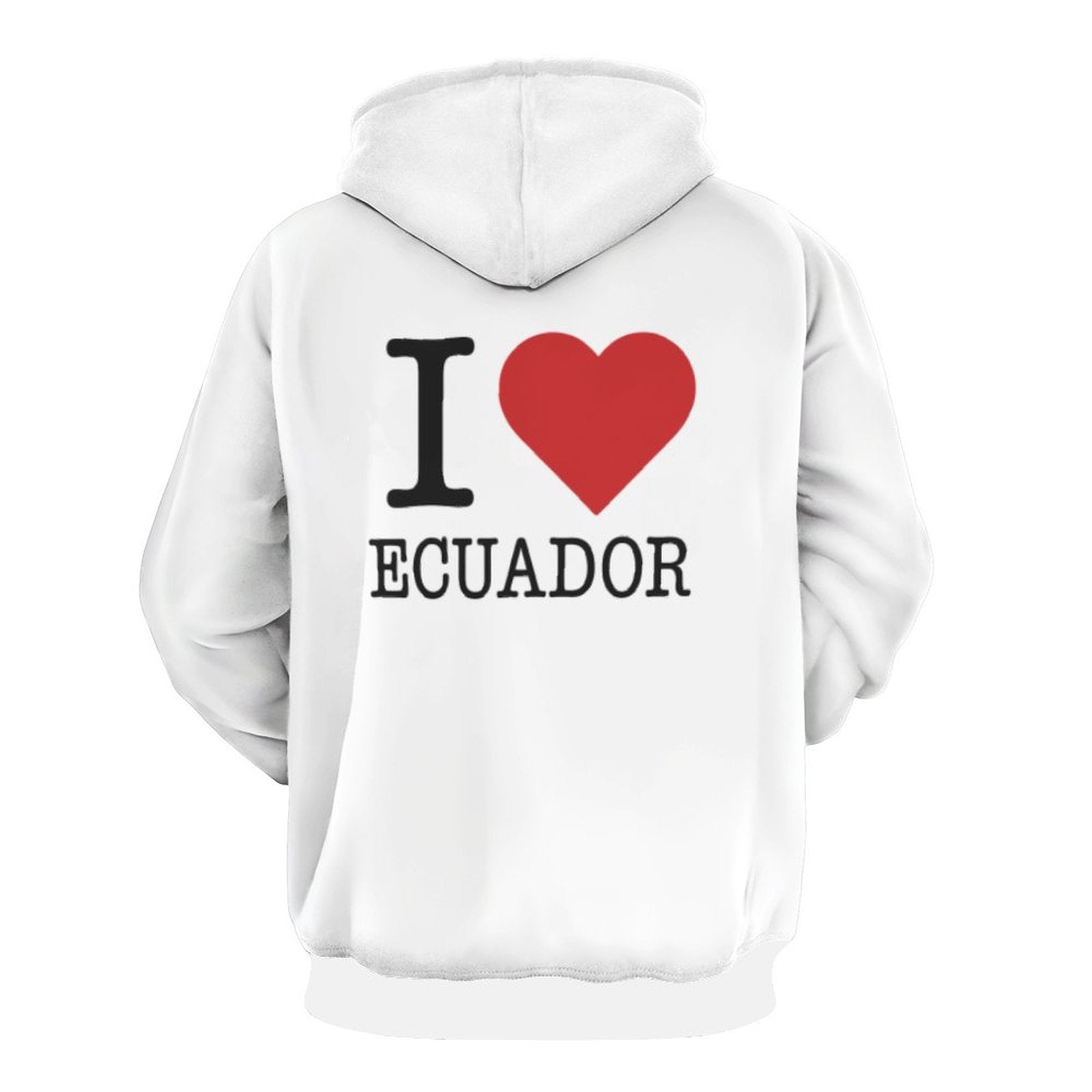 I Love Ecuador Hoodie (White)